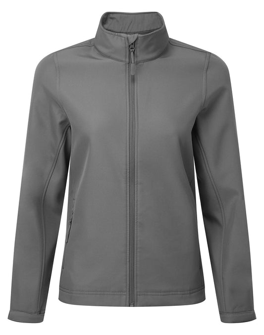 Premier PR812 women's softshell jacket in dark grey
