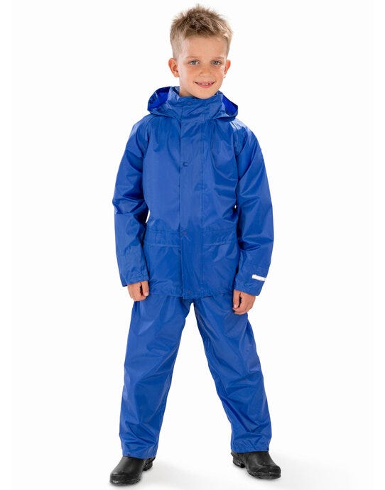 Result Core junior waterproof rain suit for forest school
