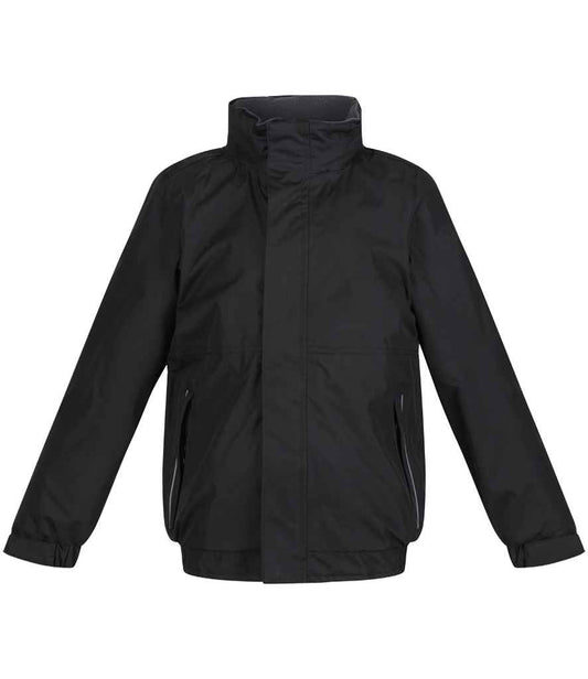 Regatta RG244 Kids Dover Jacket in Black/Ash