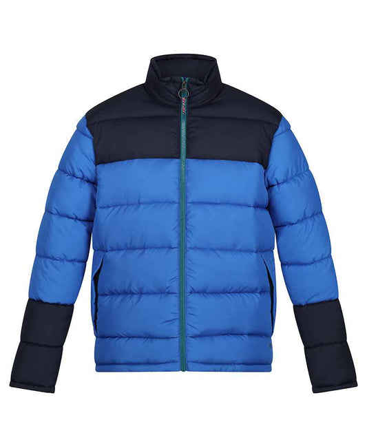 Regatta RG432 Vintage Puffer Jacket in Strong Blue/Navy