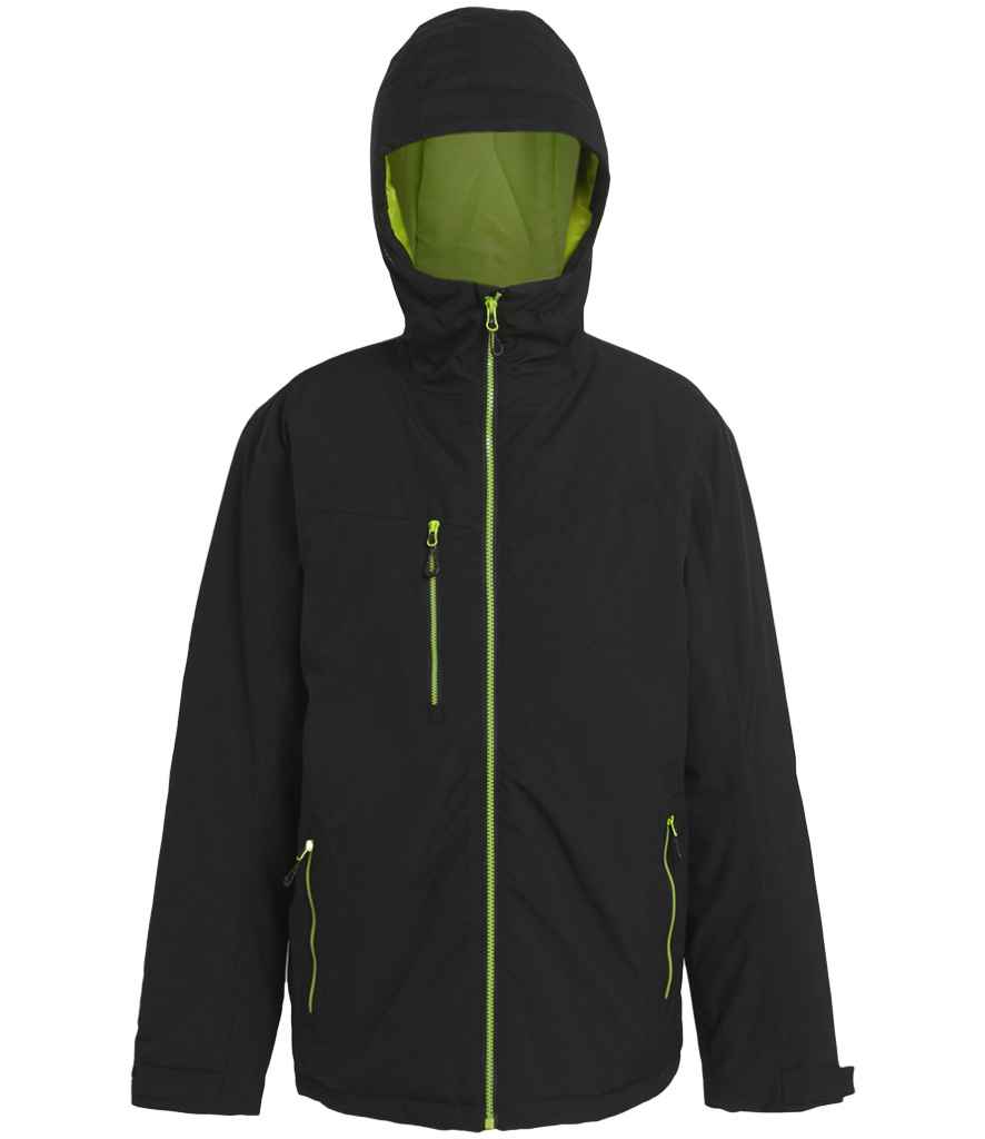 Regatta RG443 Navigate Insulated Jacket in Black/Lime Green