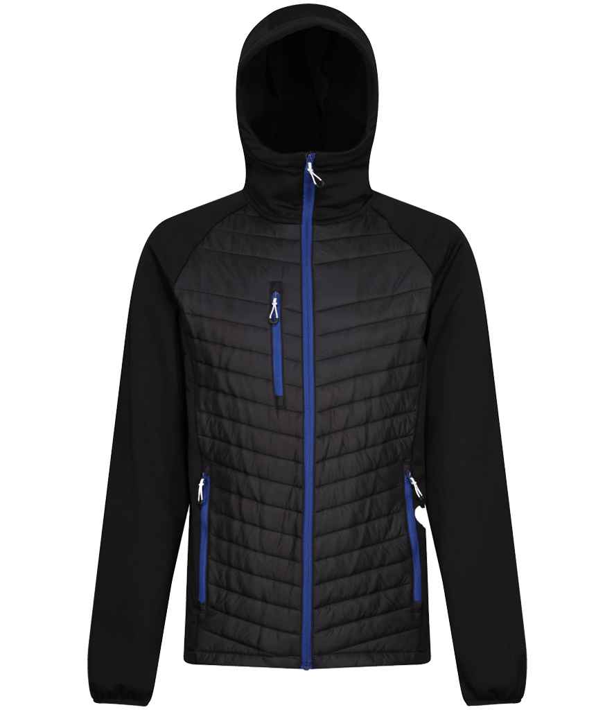 Regatta RG446 Navigate Hybrid Jacket in Black/New Royal Blue