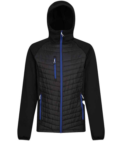 Regatta RG446 Navigate Hybrid Jacket in Black/New Royal Blue