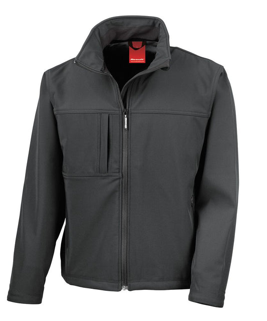 Result RS121M classic softshell jacket in black