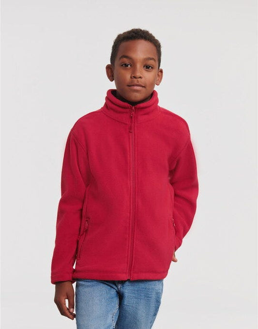 Russell kids full zip outdoor school fleece