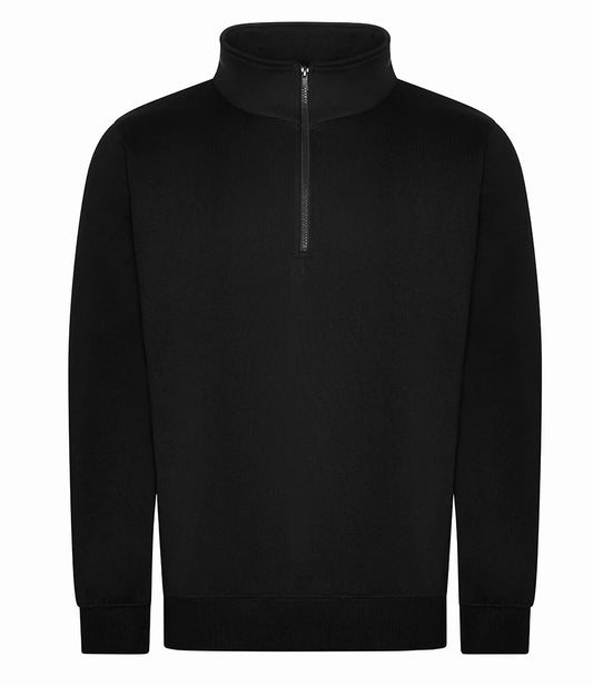 PRO RTX RX305 Pro RTX Pro 1/4 Neck Zip Sweatshirt in Black
