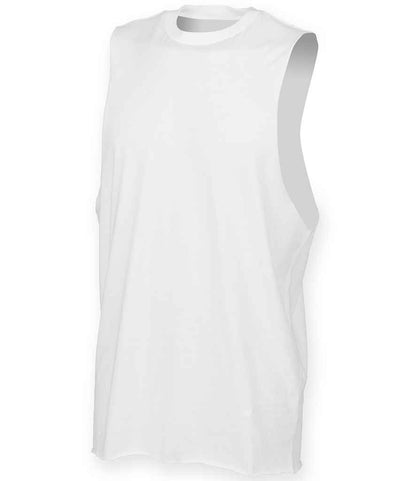SF Clothing SF232 High Neck Vest in White