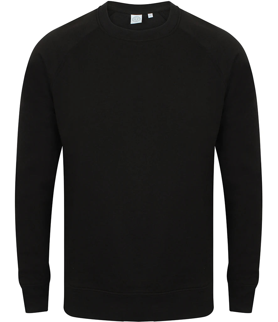 SF Clothing SF525 SF Clothing Unisex Slim Fit Sweatshirt in Black