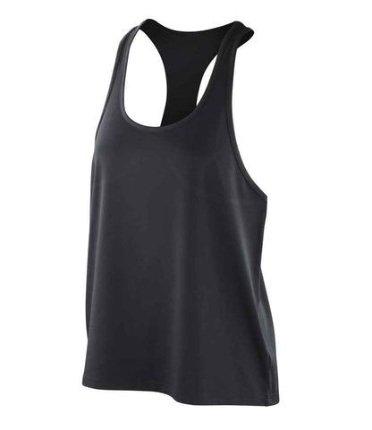 Spiro SR285F Impact Ladies Softex Tank Top in Black