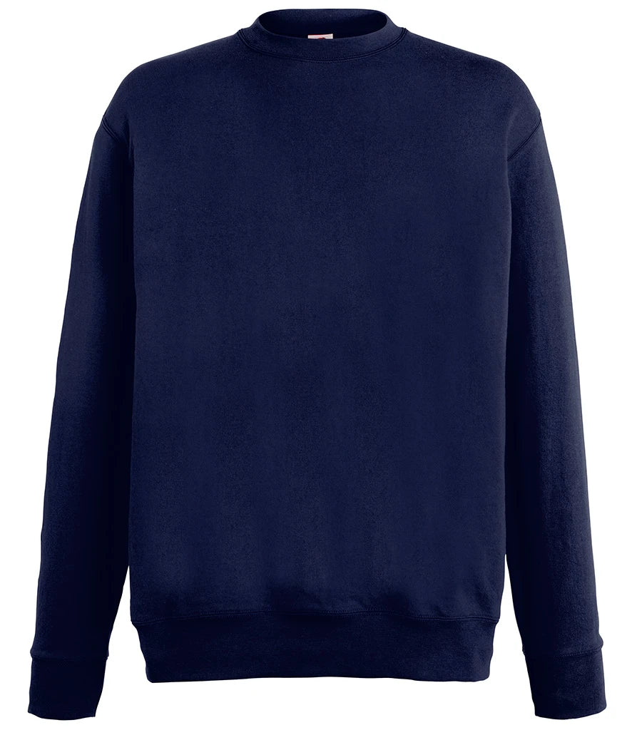 Fruit of the Loom SS123 Fruit of the Loom Lightweight Drop Shoulder Sweatshirt in Deep Navy