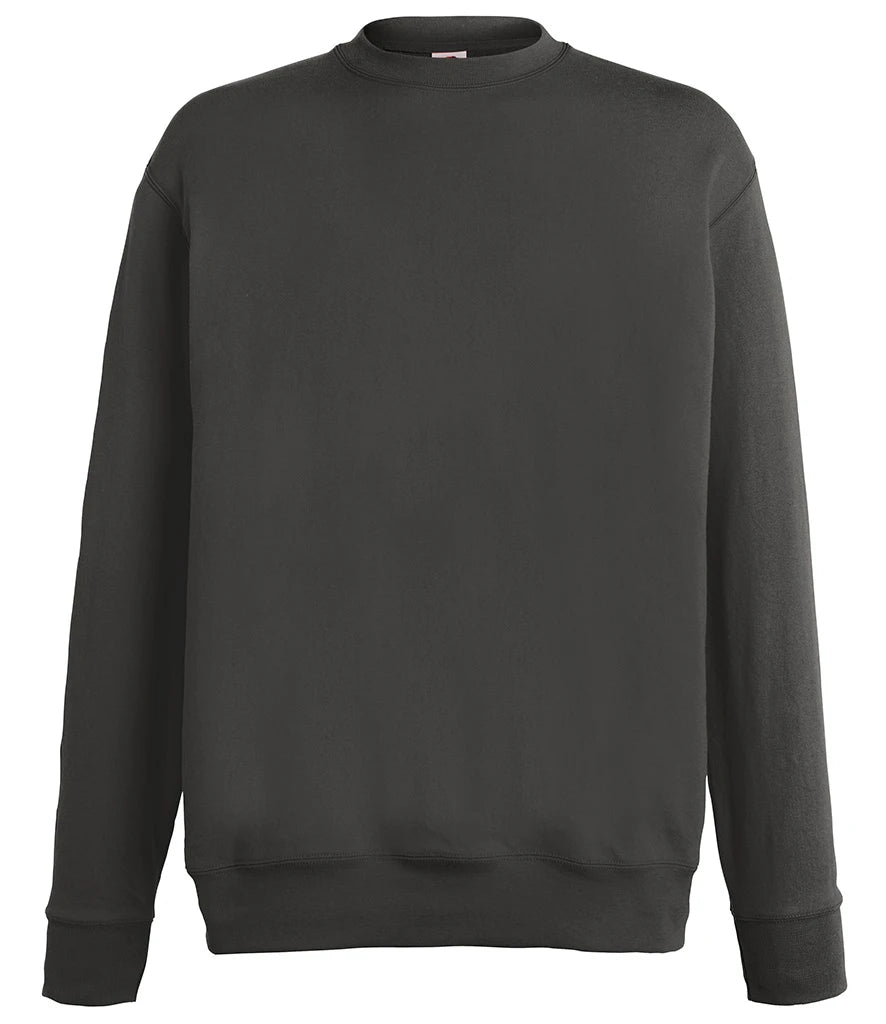 Fruit of the Loom SS123 Fruit of the Loom Lightweight Drop Shoulder Sweatshirt in Light Graphite