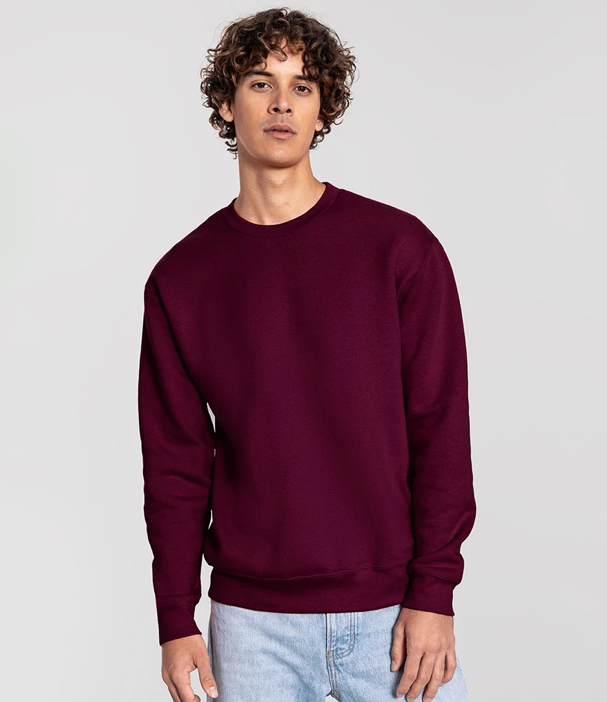 Fruit of the Loom SS151 Fruit of the Loom Iconic Premium Set-In Sweatshirt in Burgundy