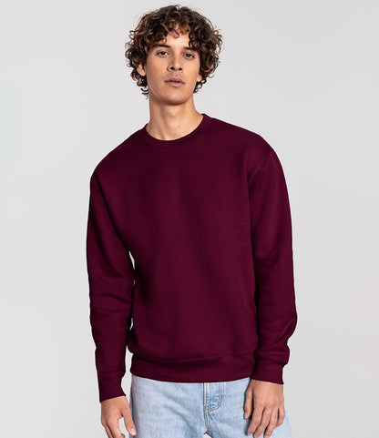 Fruit of the Loom SS151 Fruit of the Loom Iconic Premium Set-In Sweatshirt in Burgundy