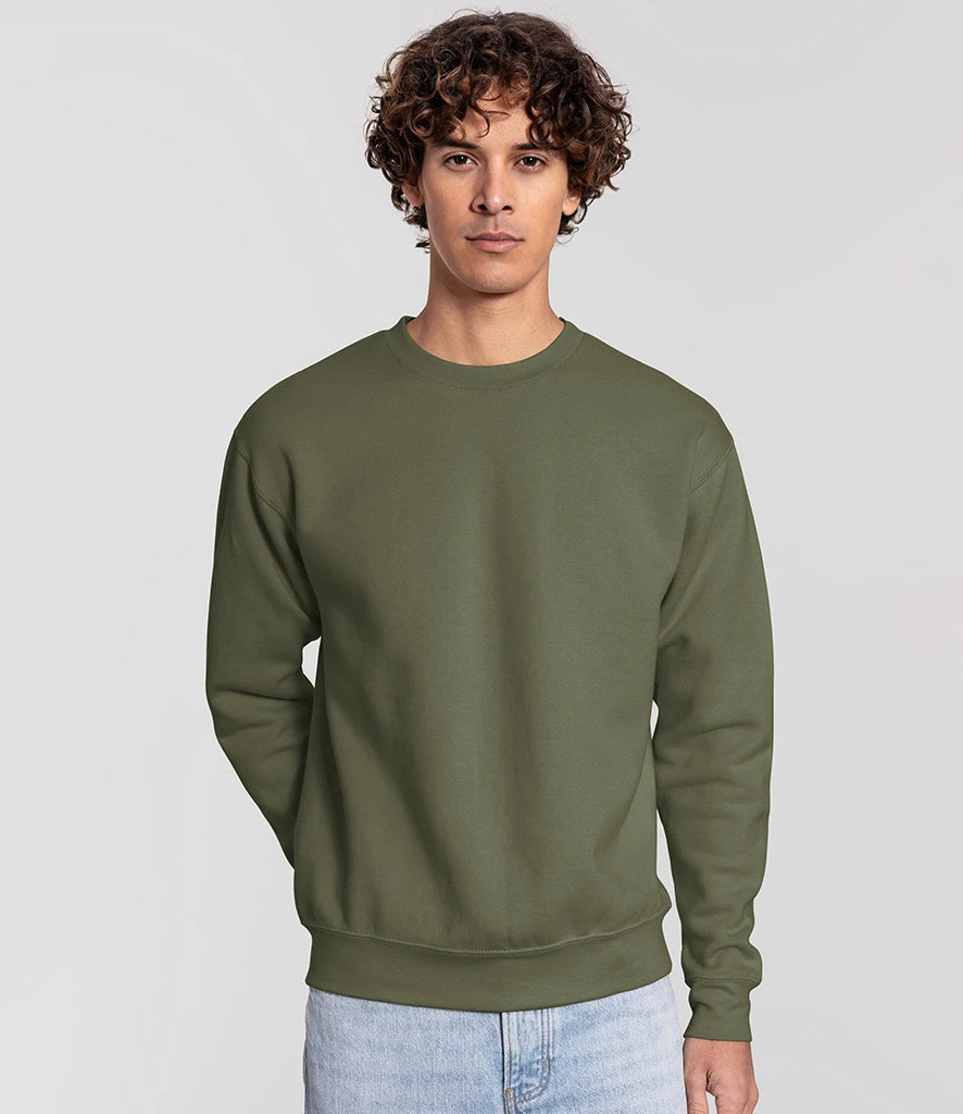 Fruit of the Loom SS151 Fruit of the Loom Iconic Premium Set-In Sweatshirt in Classic Olive