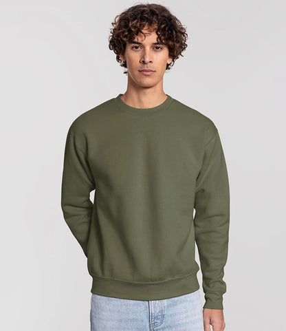 Fruit of the Loom SS151 Fruit of the Loom Iconic Premium Set-In Sweatshirt in Classic Olive