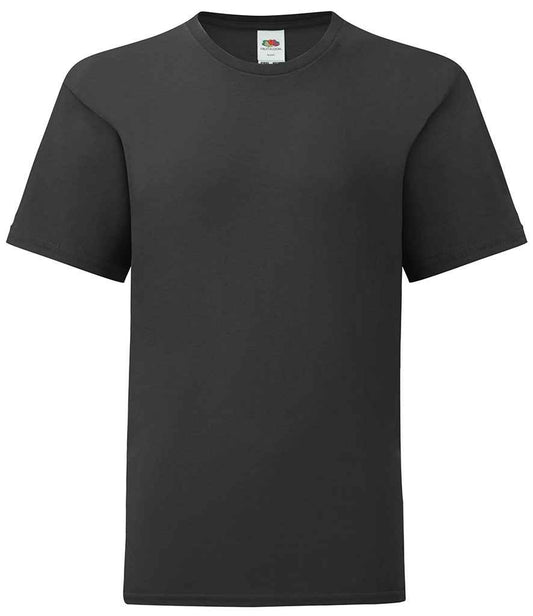 Fruit of the Loom SS621B Kids Iconic 150 T-Shirt in Black