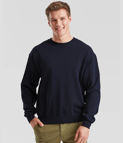 Fruit of the Loom SS9 Fruit of the Loom Classic Drop Shoulder Sweatshirt in Deep Navy