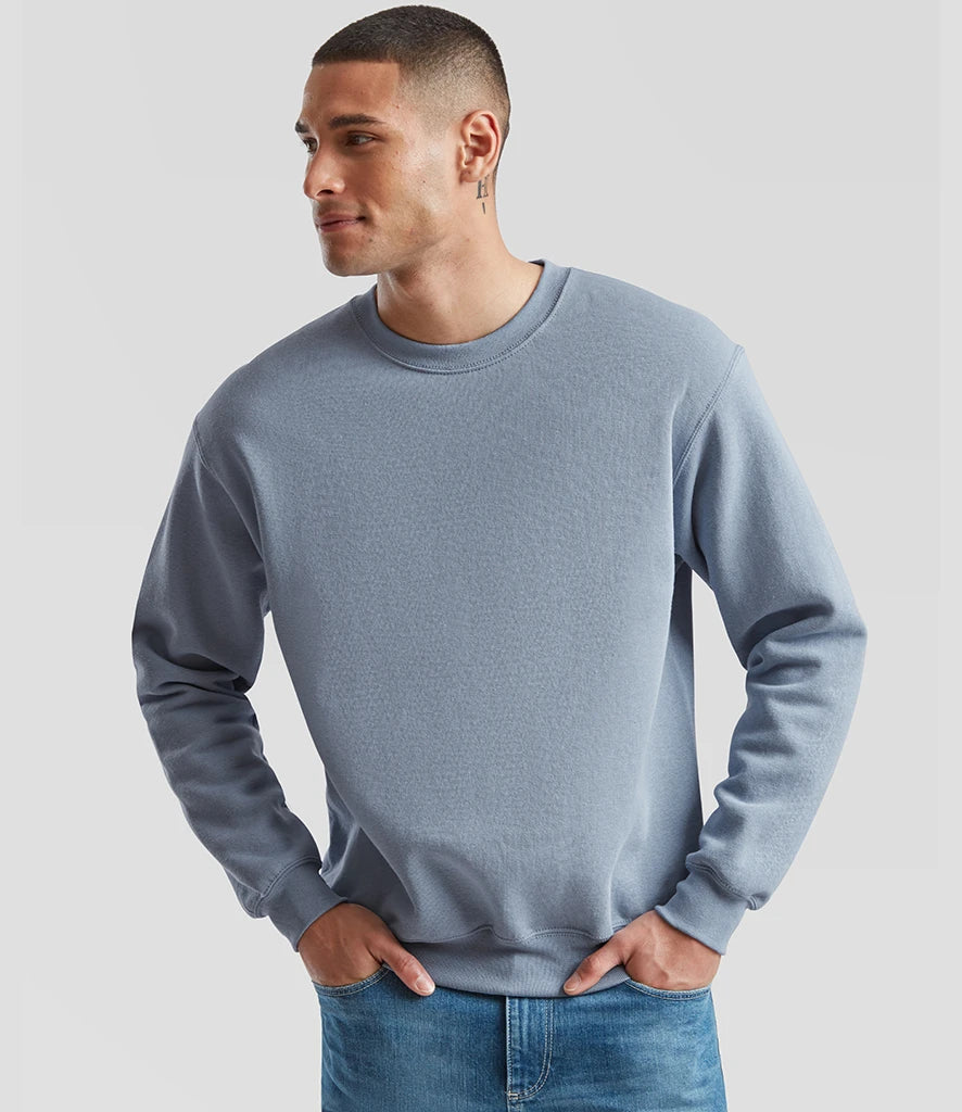 Fruit of the Loom SS9 Fruit of the Loom Classic Drop Shoulder Sweatshirt in Mineral Blue