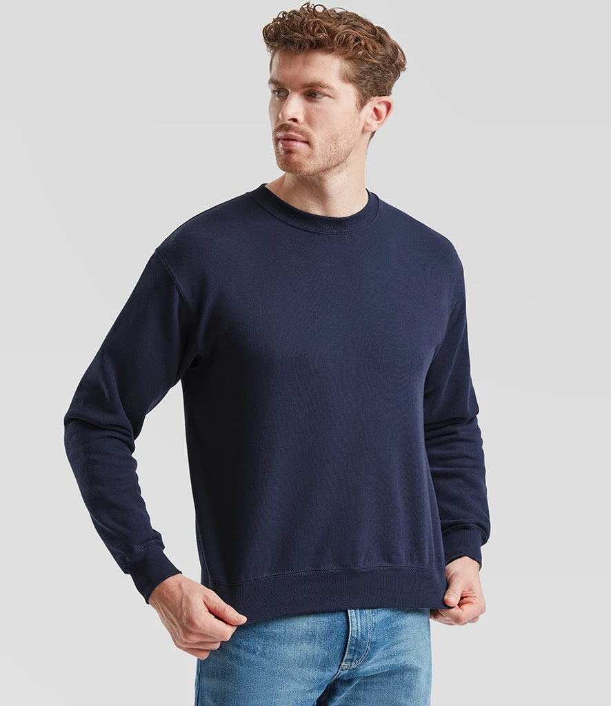 Fruit of the Loom SS9 Fruit of the Loom Classic Drop Shoulder Sweatshirt in Navy