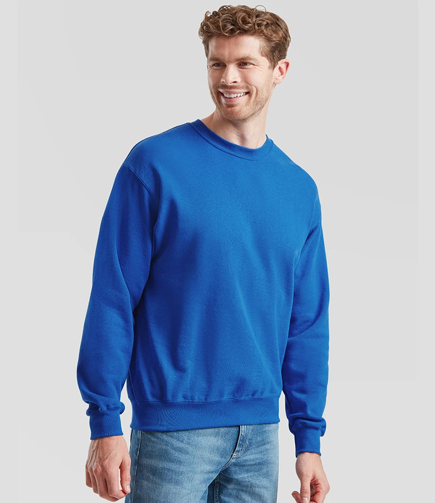 Fruit of the Loom SS9 Fruit of the Loom Classic Drop Shoulder Sweatshirt in Royal Blue