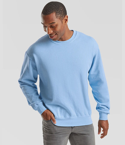 Fruit of the Loom SS9 Fruit of the Loom Classic Drop Shoulder Sweatshirt in Sky Blue