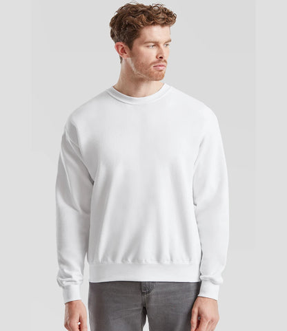 Fruit of the Loom SS9 Fruit of the Loom Classic Drop Shoulder Sweatshirt in White