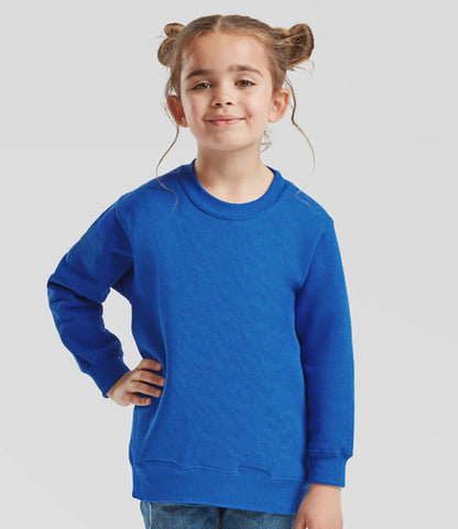 Fruit of the Loom SS9B Fruit of the Loom Kids Classic Drop Shoulder Sweatshirt in Royal Blue