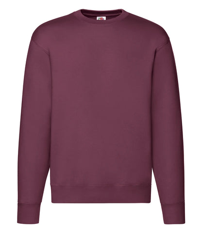 Fruit of the Loom SSE9 Fruit of the Loom Premium Drop Shoulder Sweatshirt in Burgundy