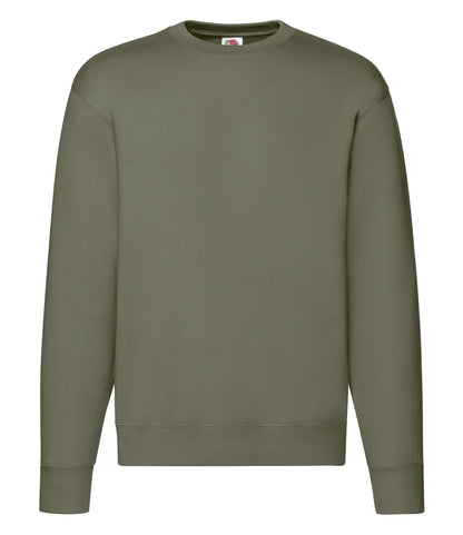 Fruit of the Loom SSE9 Fruit of the Loom Premium Drop Shoulder Sweatshirt in Classic Olive