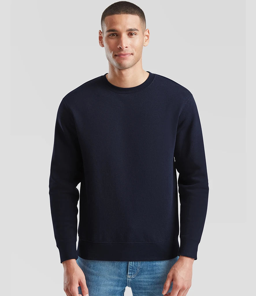Fruit of the Loom SSE9 Fruit of the Loom Premium Drop Shoulder Sweatshirt in Deep Navy