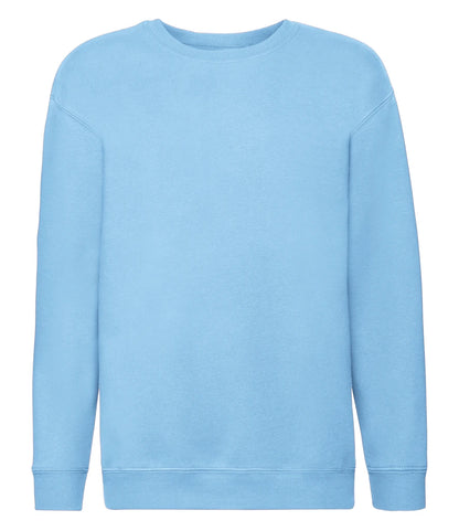 Fruit of the Loom SSE9B Fruit of the Loom Kids Premium Drop Shoulder Sweatshirt in Sky Blue