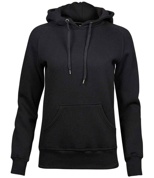 Tee Jays T5431 ladies raglan hoodie in Black