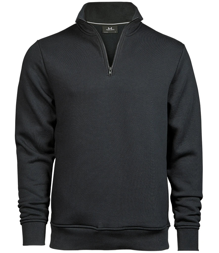 Tee Jays T5438 Tee Jays Half Zip Sweatshirt in Dark Grey