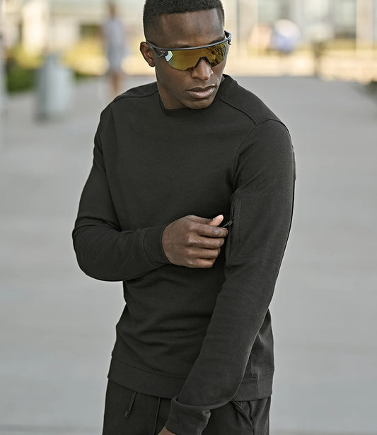 Tee Jays T5700 Tee Jays Athletic Crew Neck Sweatshirt in Black