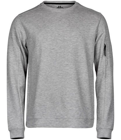 Tee Jays T5700 Tee Jays Athletic Crew Neck Sweatshirt in Heather Grey
