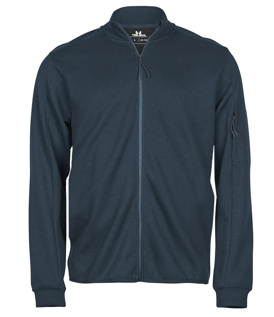 Tee Jays T5704 Tee Jays Athletic Full Zip Sweat Cardigan in Ink Blue