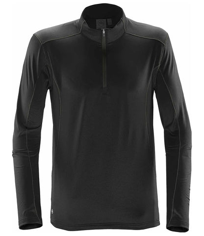 Stormtech TFW1 Stormtech Pulse Fleece Pullover Zip Neck Top in Black/Carbon