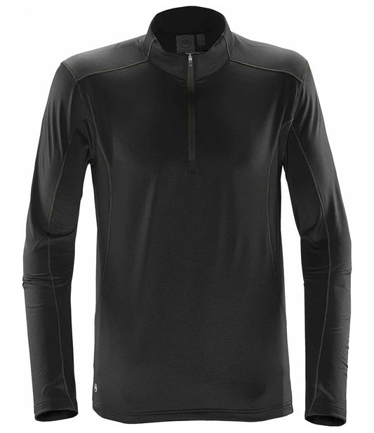 Stormtech TFW1 Stormtech Pulse Fleece Pullover Zip Neck Top in Black/Carbon