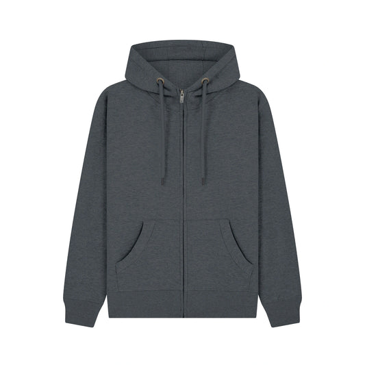 Cottonridge W51PF Neptune Zip Hoodie Black Melange