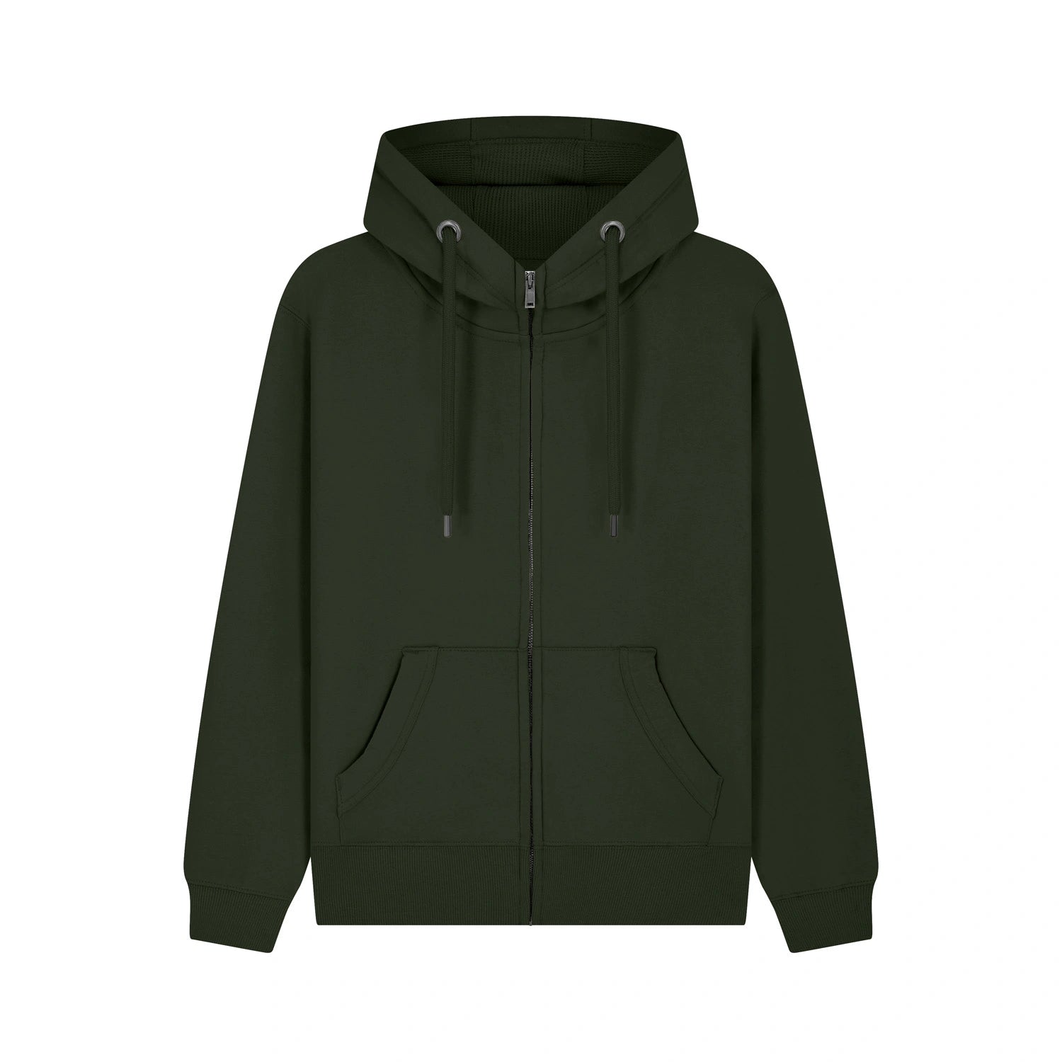 Cottonridge W51PF Neptune Zip Hoodie Bottle Green