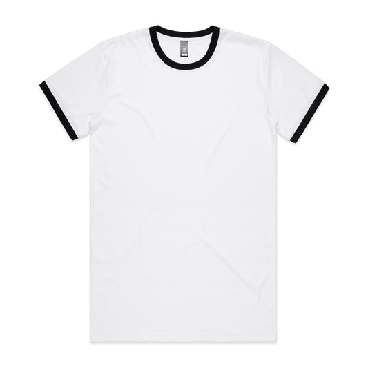 AS Colour 5053 Staple Ringer Tee White/Black