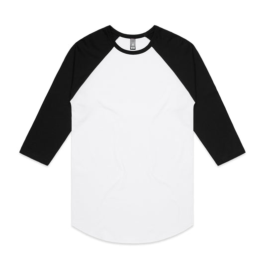 AS Colour 5012 Raglan Tee White/Black