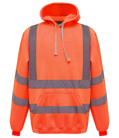 Yoko YK031 Hi-Vis Pull Over Hoodie in Orange
