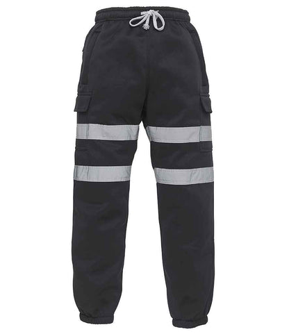 Yoko YK034 Hi-Vis Jog Pants in Black