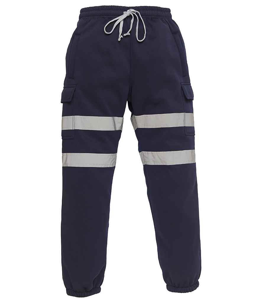 Yoko YK034 Hi-Vis Jog Pants in Navy