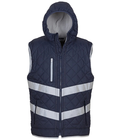 Yoko YK216 Hi-Vis Kensington Hooded Gilet