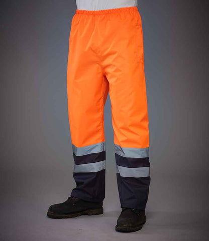 Yoko YK217 Hi-Vis Two Tone Waterproof Overtrousers